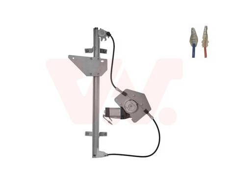 Mecanismo de elevalunas Eléctrico con Motor Delantero Derecho 4371262 Van Wezel