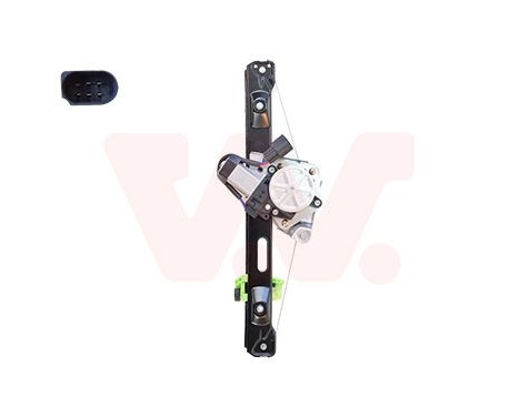 MECANISMO ELEVALUNAS ELÉCTRICO CON MOTOR 4/5D. TRASERO DERECHO 0628268 Van Wezel