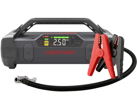 Lokithor JA301 2000A Lithium Jumpstarter med 10bar kompressor, bild 2