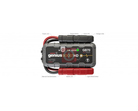 Noco Genius Battery Booster 12V 2000A GB70, miniatyr 10 Noco Genius Battery Booster 12V 2000A GB70, miniatyr 10