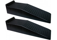 Plastramper - svarta - set med 2 delar (Höjd 17cm)