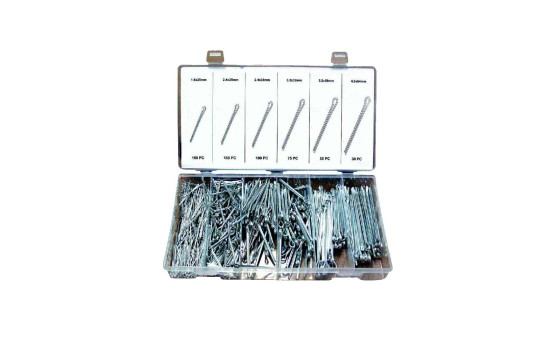 Sortiment av delade stift 555 st