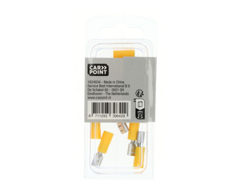 Carpoint Flatkontakthylsa 543 Gul 6,3x0,8mm 10 st, bild 4