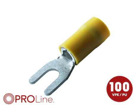 Kabelgaffel 4,0x6,0 gul M4 (100 stycken) ACV PROLine
