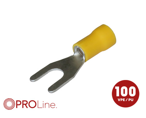Kabelgaffel 4,0x6,0 gul M6 (100 stycken) ACV PROLine