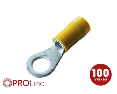 Kabelögla 4,0x6,0 gul M4 (100 st) ACV PROLine