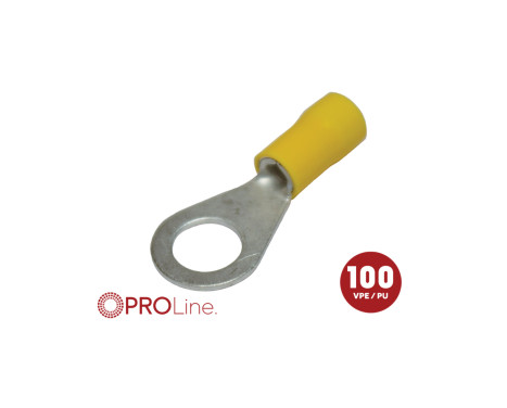 Kabelögla 4,0x6,0 gul M8 (100 st) ACV PROLine
