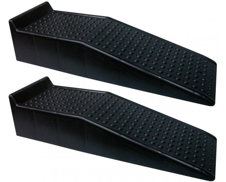 Plastramper - svarta - set med 2 delar (Höjd 17cm)