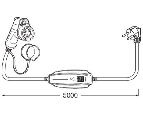 Laddkabel 5PIN Bärbar Typ 1 16A (5m) - Bärbar Laddare EV, bild 13