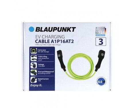 Laddkabel Typ 2 16A 1-fas 8 meter, bild 4