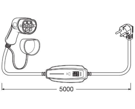 Osram Laddkabel Elbil 7PIN Portable Type2 16A (5m), bild 9