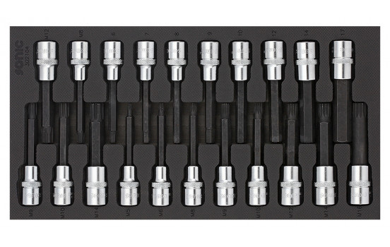 Sonic Bit-sockelset 1/2", SFS 1/3 21-delat