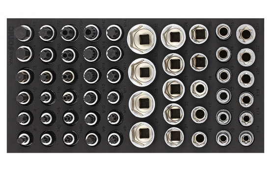 Sonic Bit-sockelset 1/2", SFS 1/3 56-delar