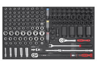 Sonic kombinationsset 1/2" SFS-L 136 delar