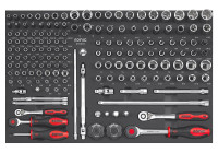 Sonic kombinationsset 1/4" och 3/8" SFS-M 163 delar