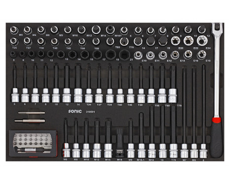 Sonic Socket set 1/2", 105 delar