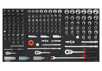 Sonic Socket Set 1/4", 3/8" & 1/2", SFS Jumbo 156 st