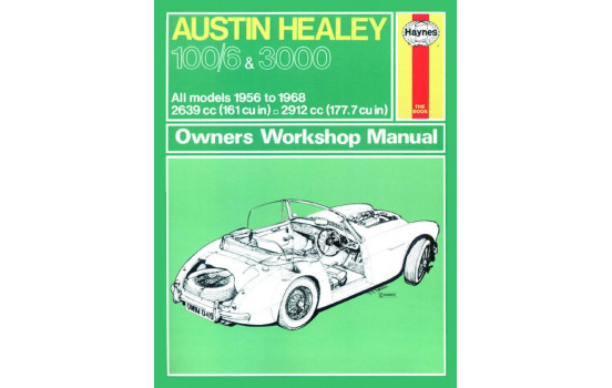 Haynes verkstadshandbok Austin Healey 100/6 & 3000 (1956-1968) klassisk utskrift