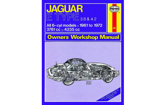 Haynes verkstadshandbok Jaguar E Type (1961-1972) klassisk utskrift