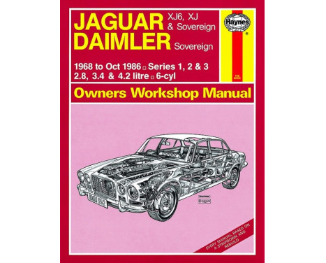 Haynes verkstadshandbok Jaguar XJ6, XJ & Daimler Sovereign (1968-1986)