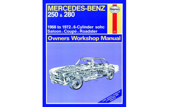 Haynes verkstadshandbok Mercedes-Benz 250 & 280 (1968-1972) klassisk utskrift