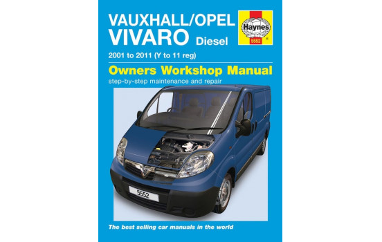 Haynes verkstadshandbok Vauxhall / Opel Vivaro diesel (2001 - 2011)