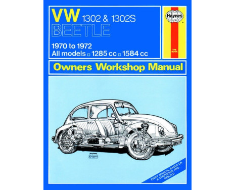 Haynes verkstadshandbok VW 1302 & 1302S (1970-1972) klassisk utskrift