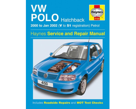Haynes verkstadshandbok VW Polo Hatchback bensin (2000 - jan 2002)