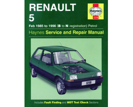 Haynes verkstadsmanual Renault 5 bensin (feb 1985-1996) klassisk utskrift