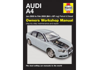 Haynes Workshop manual Audi A4 bensin och diesel (jan 2005-feb 2008)