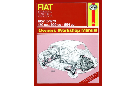 Haynes Workshop manual Fiat 500 (1957-1973) klassisk utskrift
