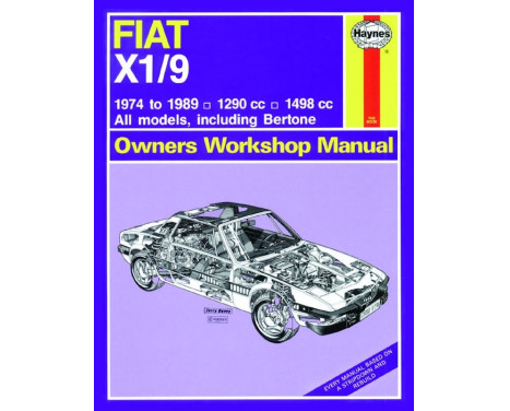 Haynes Workshop manual Fiat X1 / 9 (1974-1989) klassisk utskrift
