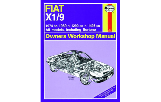 Haynes Workshop manual Fiat X1 / 9 (1974-1989) klassisk utskrift