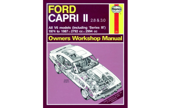 Haynes Workshop manual Ford Capri II (& III) 2,8 och 3,0 V6 (1974-1987) klassisk utskrift