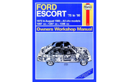 Haynes Workshop manual Ford Escort (1975 - aug 80) klassisk utskrift