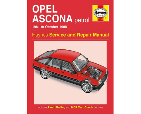 Haynes Workshop manual Opel Ascona bensin (1981-1988)