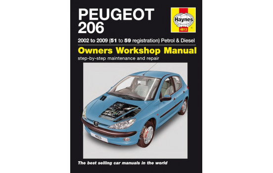 Haynes Workshop manual Peugeot 206 bensin och diesel (2002-2009)