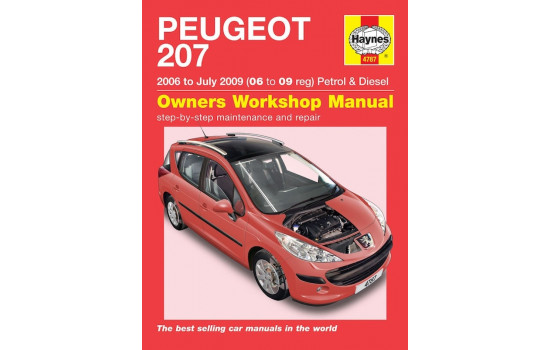 Haynes Workshop manual Peugeot 207 bensin och diesel (2006-juli 2009)