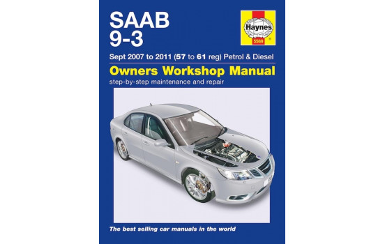 Haynes Workshop manual Saab 9-3 bensin och diesel (2007-2011)