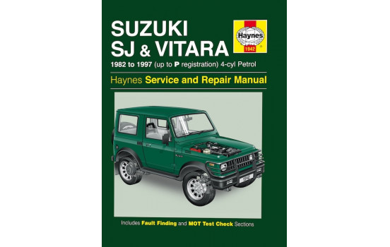Haynes Workshop Manual Suzuki SJ-serien, Samurai & Vitara (4-cyl) bensin (1982-1997)