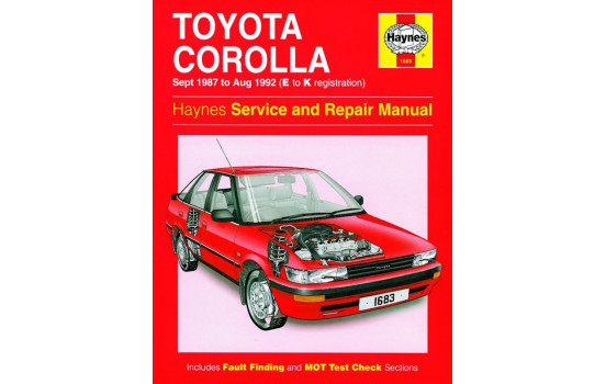 Haynes Workshop manual Toyota Corolla bensin (1987-1992)