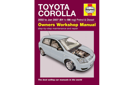Haynes Workshop manual Toyota Corolla bensin och diesel (2002-2007)