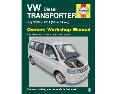 Haynes Workshop manual VW T5 Transporter (juli 2003-2015)