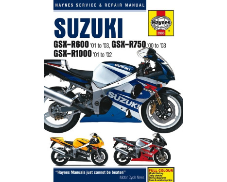 Suzuki GSX-R600 (01 - 03) GSX-R750 (00 - 03) GSX-R1000 (01 - 02)