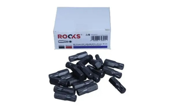 Rooks Bit 10 mm (3/8") Mångatand M10 x 30 mm, 20 stycken