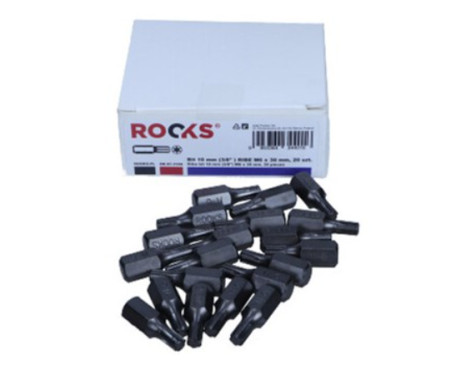Rooks Bits 10 mm (3/8") Rib M6 x 30 mm, 20 stycken
