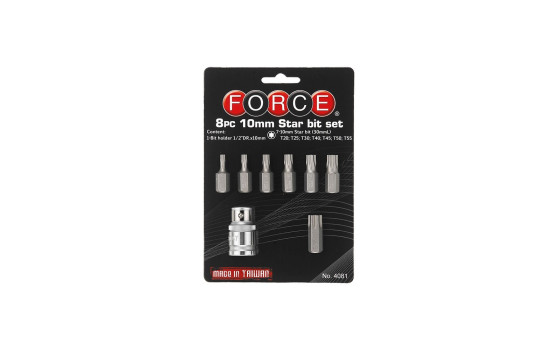 Force Bitset 10mm Torx 8 stycken