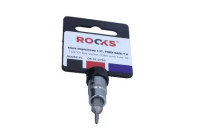 Rooks Bit Sockel 1/4", Torx med hål T8