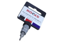 Rooks Bit Sockel 1/4", Torx med hål T9