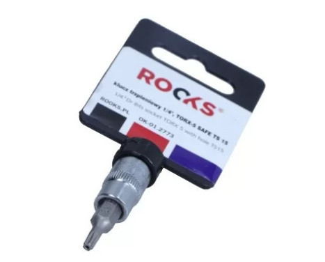 Rooks Bit Sockel 1/4", Torx TS15